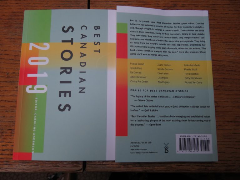 Best Canadian Short Stories 2019 CAROLINE ADDERSON